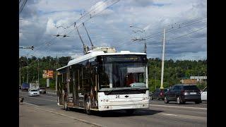 От остановки «Станция Расторгуево» до остановки «СЭИ»на троллейбусе 1 в г. Видное//26 июля 2021 года