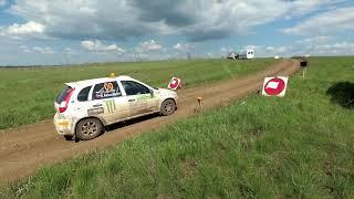 Lada Rally Kalina, Samara  Exhaust sound, fly by and water splash