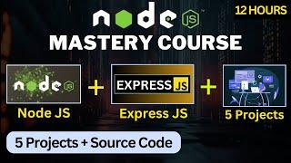 Node JS Mastery Course 2025 In Hindi || Complete Backend Web Development Course With 5 Projects