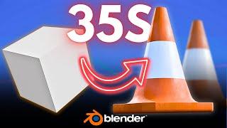 Create a Traffic Cone in 30 Seconds in Blender