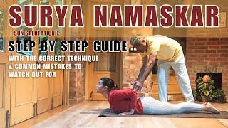 Surya Namaskar (Sun Salutation) Step By Step Guide With Correct Technique & Common Mistakes