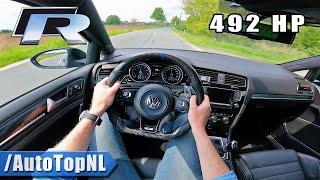 492HP VW GOLF R MK7 *FAST* POV Test drive by AutoTopNL