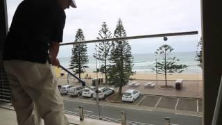 How to clean a glass balcony