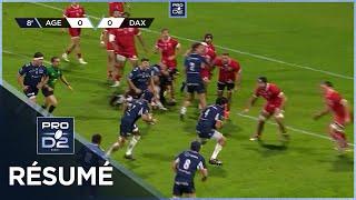 PRO D2 Saison 2024-2025 J06 - Résumé SU Agen – US Dax