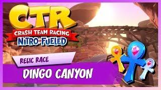 Crash Team Racing Nitro-Fueled | Dingo Canyon | Platinum Relic Race (HARD)