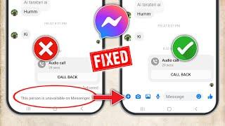 How to Fix This Person is Unavailable on Messenger Error । This Person is Unavailable On Messenger