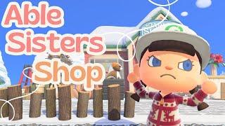 Able Sisters Sewing Shop | Winter Christmas Cottagecore Island | ACNH Animal Crossing New Horizons