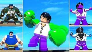 HULK Transformation w/ Thanos, Blob & Venom Transformations in Lego Marvel Super Heroes