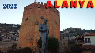 alanya beach coastal road walking tour 2022 ! alanya marina antalya turkey holiday ! turkey travel