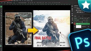 action Movie Poster Photo Manipulation | Photoshop Speed Art