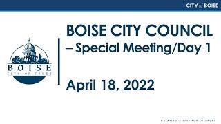 Boise City Council - Special Meeting