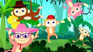 Affe Finger Familie | Kinderlieder deutsch | Kindergarten | Musik für kinder | Lernvideos