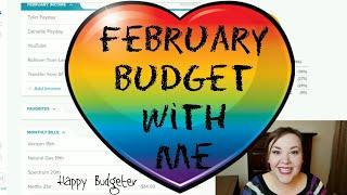 February Budget with Me on Paper & Every Dollar | Happy Budgeter