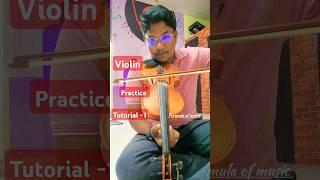 Violin basic exercise tutorials in Telugu| formula of music| #violin #music #classical #learning