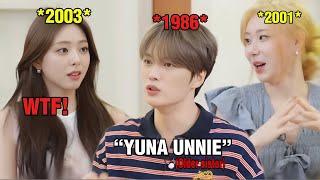 ITZY YUNA and CHAERYEONG reactions when JAEJOONG mistakenly call Yuna ‘Unnie’