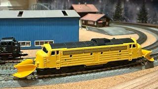 Marklin 88362 NOHAB Diesel Locomotive w/Snowplows Test Run at z.scale.hobo 12.28.2024 ️