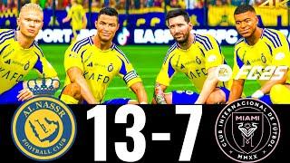 FC 25 - MESSI RONALDO NEYMAR MBAPPE & HAALAND | ALL STARS | AL NASSR 13-7 INTER MIAMI | PS5 4K