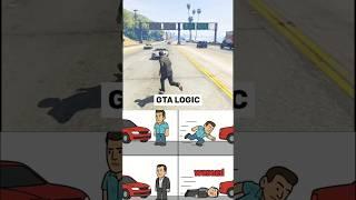 Dodging Cars (GTA LOGIC) #shorts #gta #memes