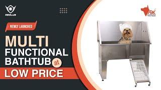 Aeolus bathtub | Stainless steel bathtub | Pet bathtub #dogbath