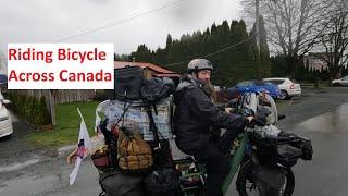 Riding bicycle across Canada from Qubec to Vancouver