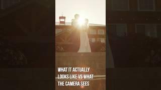 What we see VS what a camera sees #videographer #videography