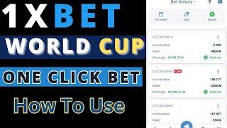 1xbet one click bet kaise use kare 1xbet one click bet explain