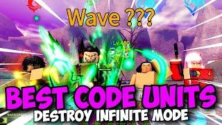 New Best Code Units ONLY vs Infinite Mode! | ASTD Challenge Ft. Pizza Girl & Mihawk Wano