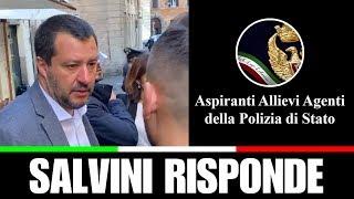 SALVINI RISPONDE sullo scorrimento della graduatoria polizia