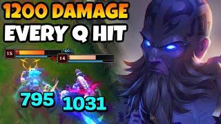 Every Q on Ryze does 1200 lategame on a 1 second cooldown