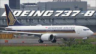 737 MAX Ferry Flight Singapore Airlines 737-8 9V-MBQ Takeoff from Narita 16R | NRT/RJAA | 成田空港