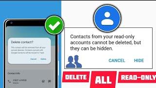 How To Delete Read Only Contacts Permanently From Android