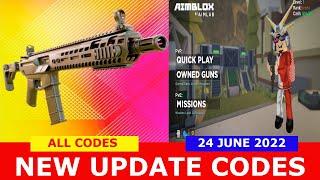 NEW UPDATE CODES [NEW GUN] ALL CODES! Aimblox BETA ROBLOX | 24 JUNE 2022