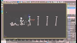 Tutorial 3dsMax -- Destroy a column in 3dsmax with MassFX  (Nvidia PhysX)