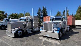 September 19, Работаем на пару с Артёмом￼ Kenworth W900L & Peterbilt 389