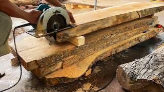 Don't Believe If Don't See: Creative Guy Turns Worthless Tree Stump to Thousand Dollar Furnitures |