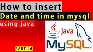 How to insert current date and time in a database using JDBC?