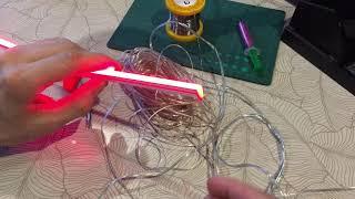 Flexible neon. How to solder a wire to flexible neon.