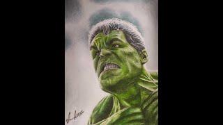 Drawing Hulk - Avengers Timelapse | Рисование Халка - Мстители, замедленная съемка.