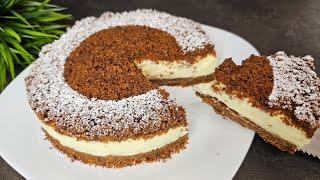 Without Cooking! When I have a few minutes, I prepare this cake! Very easy and delicious 