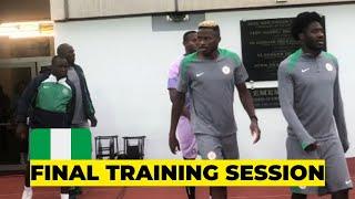 NIGERIA VS BENIN- SUPER EAGLES FINAL TRAINING SESSION AHEAD OF AFCON QUALIFIERS