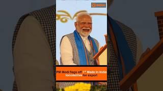 PM Modi flags off 1st Made In India locomotive for export