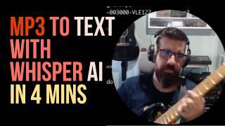 MP3 to Text with Whisper AI