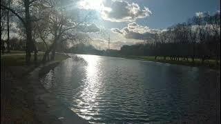 #Minsk Belarus. Beautiful river, sky and clouds. Footage. Красивая река, небо и облака. Футаж