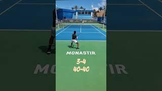 Peppering the BH - "Final Tourney in Tunisia" #tennis #tunisia #irishtennis #grind #forehand