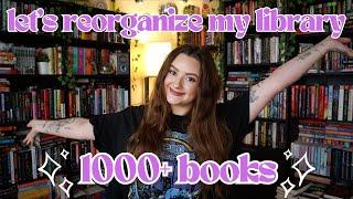 bookshelf reorganization 2024 | set up my home library with me!