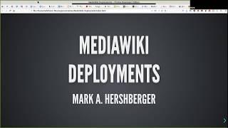 A method for automating MediaWiki deploys using only tools you already use