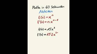 Ableiten #mathe #mathetipps #ableiten #gymnasium #lerntipps #ableitungsregeln #mathehilfe #analysis