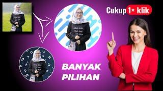 CARA CEPAT BIKIN DESAIN FOTO PROFIL KEREN PARAH CUMAN 1× KLIK  LANGSUNG JADIII