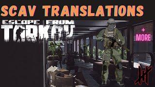 Scav VOICE LINE Guide and TRANSLATIONS  |  Escape From Tarkov