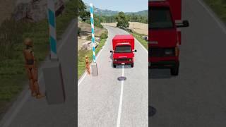 Car bollard barrier Mn Crash - BeamNG.Drive